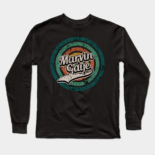 Marvin Gaye // Retro Circle Crack Vintage Long Sleeve T-Shirt